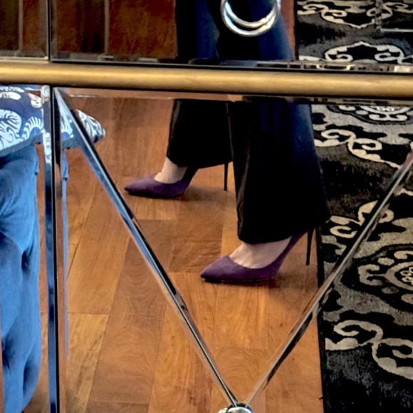 Jimmy Choo Lucy 100 / 38 Suede 153 BOHO Purple - Picture 9 of 9